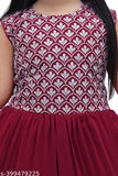 Embroidered Georgette girls' kurti & palazzo set, sleeveless, 4-5 years, India origin
