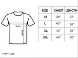 Men's army-style polycotton t-shirt, American military print, short sleeves