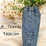 Black denim jogger cargo pants, fashionable and high quality, size 28/30/32/34, dyed/washed, made in India