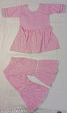 9 month to 2 years cotton sarara garara set, trendy girls long sleeves top & bottom