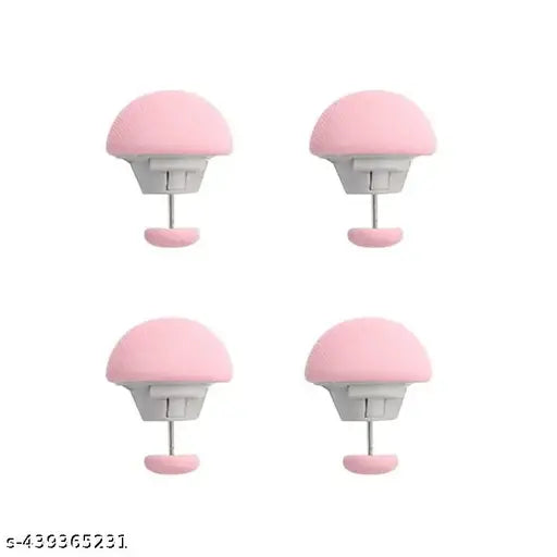 Cotton duvet clips, non-slip quilt holder to keep comforters in place (pink, pack of 4)