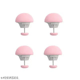 Cotton duvet clips, non-slip quilt holder to keep comforters in place (pink, pack of 4)