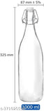Glass shaker bottle, essential water bottles, pack of 1, India