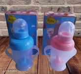 Multicolor BPA-free, leak-proof baby sipper bottles (2x300ml), promoting independent drinking for kids