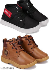 Multicolor canvas sports shoes for kids (ComboMM-1212-1582), lightweight & breathable, fashionable and durable running shoes with lace-up fastening and comfortable sole