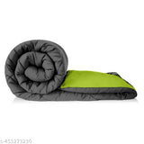 Reversible microfiber comforter single bed (220 GSM wadding, 110 GSM peached extra soft), all-weather and hypoallergenic, 60 x 90 inches, India origin