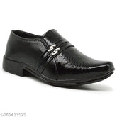 PU & rubber slip-on formal shoes for kids, ideal for casual outfits in sizes 3-11 years