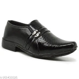 PU & rubber slip-on formal shoes for kids, ideal for casual outfits in sizes 3-11 years