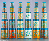 GREEN airtight premium designer kitchen containers (2000ML, 1200ML, 650ML, 350ML, 250ML) with 30 spoons, ideal for dry fruits storage