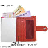 Genuine leather RFID card holder, men's formal travel wallet with 3 compartments, rich brown or classic black finish, durable full-grain leather, meticulous craftsmanship, RFID-blocking technology, Strong Horns emblem