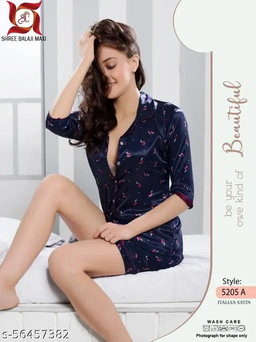 Embroidered velvet maxi nightwear suit, women's winter long-sleeve pyjamas in satin