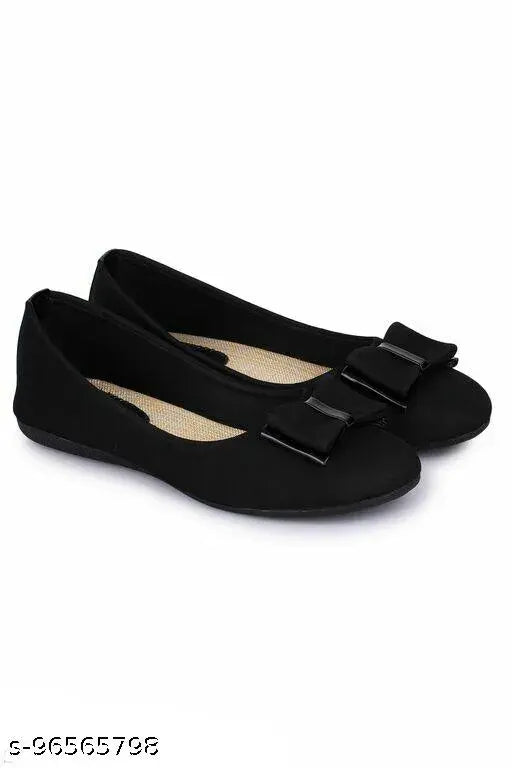 Synthetic bellies for women, trendy ballerina flats with soft sole and closed back, Indian origin, medium shoe width