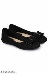 Synthetic bellies for women, trendy ballerina flats with soft sole and closed back, Indian origin, medium shoe width