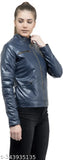 Leather-look Wolver full sleeve jacket, stylish and zipped, size N available