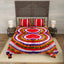 Vibrant Jaipuri Tie & Dye Pure Cotton King Size Bedsheet with 2 Matched Pillow Covers - Soft, absorbent, and long-lasting cotton bedding for a cozy summer sleep