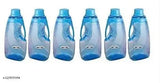 Blue NAYASA ZANZY water bottles, pack of 6. Unbreakable, food-grade plastic fridge bottles with superior quality design, ideal for water storage