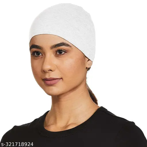 Skulls Cotton Helmet Cap, 100% high-quality cotton, absorbs heat & sweat, washable, prevents hair loss & infection, made in India