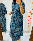 Rayon printed kurta sets with palazzos, short sleeves and vibrant patterns, available in multiple sizes (M-XXL), Indian fashion by Preeti Fashion