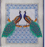 Queen-size, 100% pure cotton Sanganeri peacock printed bedsheet combo with soft & smooth finish, machine washable
