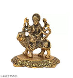 Durga Maa brass god idol, 8.5cm x 12.5cm x 4.5cm Hindu religious statue for pooja figurines, Indian origin