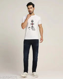 Polyester short sleeves "Om Namah Shivay" printed T-shirt, men's round neck, India origin