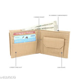 Stylish pu leather wallet with 5 compartments, textured design, perfect for men