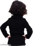 Woolen Tinkle Fancy Girls Sweaters, solid pattern, long sleeves for toddlers and kids (0-15 years), Indian origin
