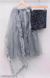 Velvet Kidz Lahenga Choli with long sleeves, embellished and stitched net dupatta on display