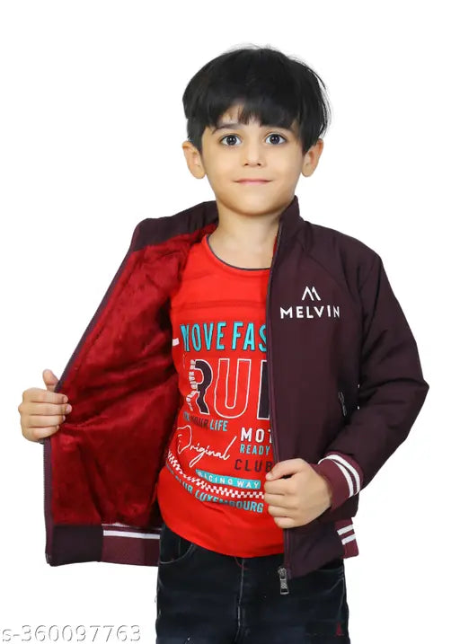 Nylon, long sleeve Cutiepie Trendy Boys Jacket from India - versatile, stylish boys coat