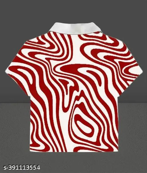 Printed Lycra collar half-sleeve top, vibrant pattern on net fabric, high-quality Indian fashion