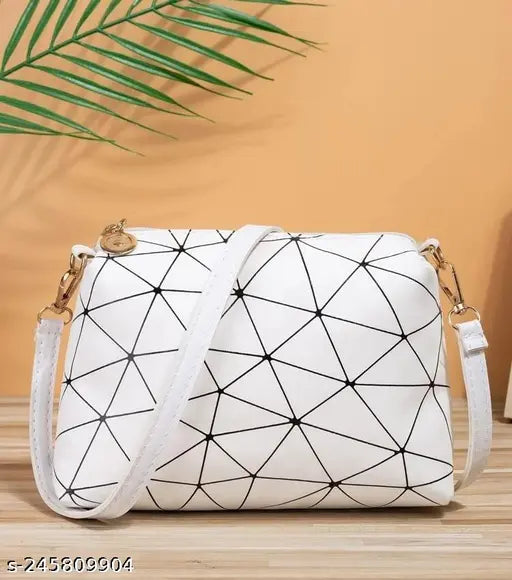 PU printed sling bag and crossbody, vibrant women's accessory, free size, India-made