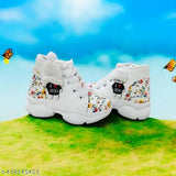 Canvas and PVC printed net kids' casual shoes by Mukanda, size N, India