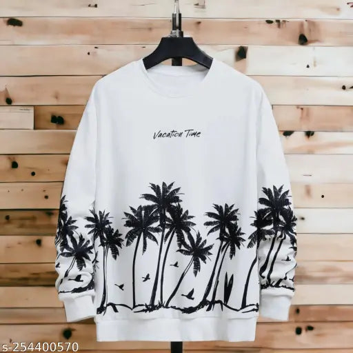 Elastane long-sleeve printed Round neck T-shirt, premium quality, India-made, M/L/XL sizes available