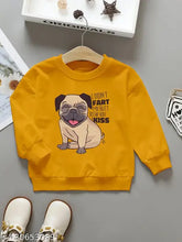 Cotton fleece Kids' sweatshirt with Cap Printed design, available in red, yellow, and grey, suitable for children aged 2-15 years (various sizes listed)