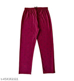 Women's printed cotton pyjamas & lounge pants set (pack of 2), maxi-length, regular fit, printed pattern, India origin