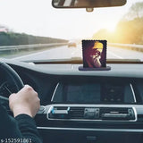 Guru Nanak Dev Ji MDF idol showpiece, religious decor accessory for car dashboards, 10.5x10.5 cm, India origin