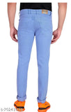 Mens solid denim jeans, sturdy and classic, size 30 with waist 15in, length 41in