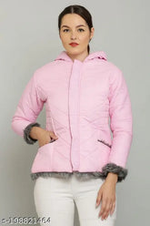 Brown leather bumper jacket for women, S (32in bust, 22in length), M (34in bust, 22in length) - western winter wear from India