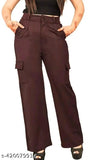 Stylish cotton lycra bell trousers pants from New Designer, solid pattern, XS-XL sizes available