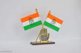 Indian-made Congress Party car dashboard flag with symbol