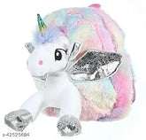 Elegant fabric slingbags, free size (29x26x14in), unicorn-themed school bags from China