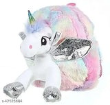 Elegant fabric slingbags, free size (29x26x14in), unicorn-themed school bags from China