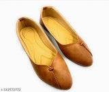 Synthetic leather slip-on ballerinas - stylish and comfortable fashion flats from MP TRADERS, ideal for various occasions