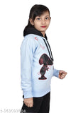 Wool fleece sweatshirt for girls (printed pattern), quality product for size 5-10 years, made in India