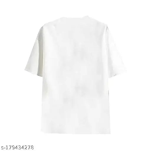 Diversify men's printed round white t-shirt, polyester, short sleeves, printed design