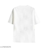 Diversify men's printed round white t-shirt, polyester, short sleeves, printed design
