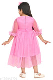 Sky Blue & Pink Girls Cotton Net Partywear Frock & Dresses Combo (Sizes: 6-12m - 7-8y), high-quality, washable, designer-inspired