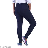 Cotton blend L-pocket jeans pack of 3, hoseiry cotton waste recycled in three solid colors - affordable and durable women's jeggings for various sizes (26-Free)