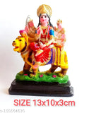 Durga Ambe devi maa Mataji marble dust god idol, size 13x10x3cm Indian crafted showpiece