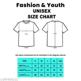 Stylish cotton printed half sleeves t-shirt, regular fit premium casual wear round neck, ideal for everyday use in various sizes from S to XXL